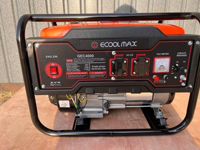 Генератор бензиновий без електростартера ECOOLMAX GEC4000